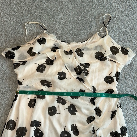 All in Favor Cream Ruched Ruffled Camisole Mini Dress - Picture 7 of 9